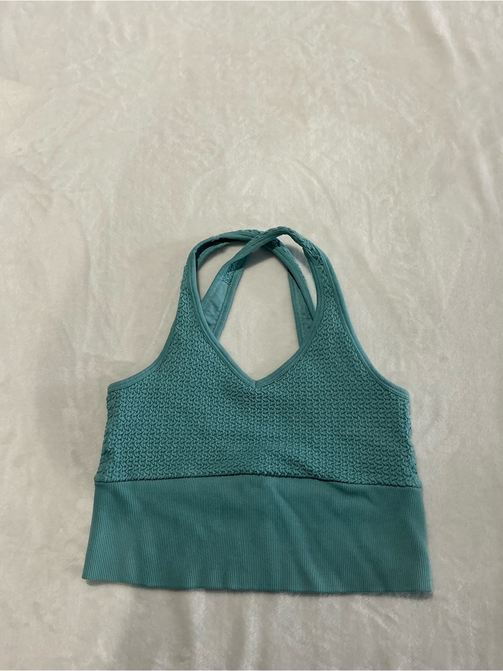 FP Movement Teal Textured Crop Top